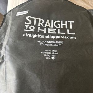 Straight to hell leather jacket